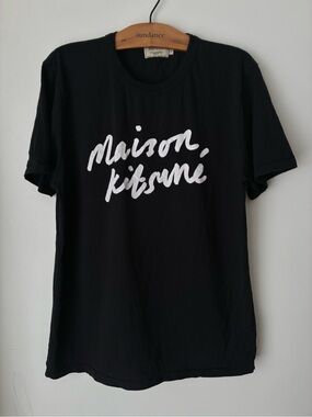 Maison Kitsune Shirt Men’s XL Short Sleeve 100% Cotton